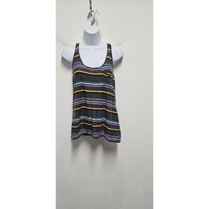 Buffalo David Bitton Tank Top Halter Gray Multicolor  Women's Medium Razor Back